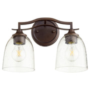 Jardin 2 Light Vanity in Oiled Bronze