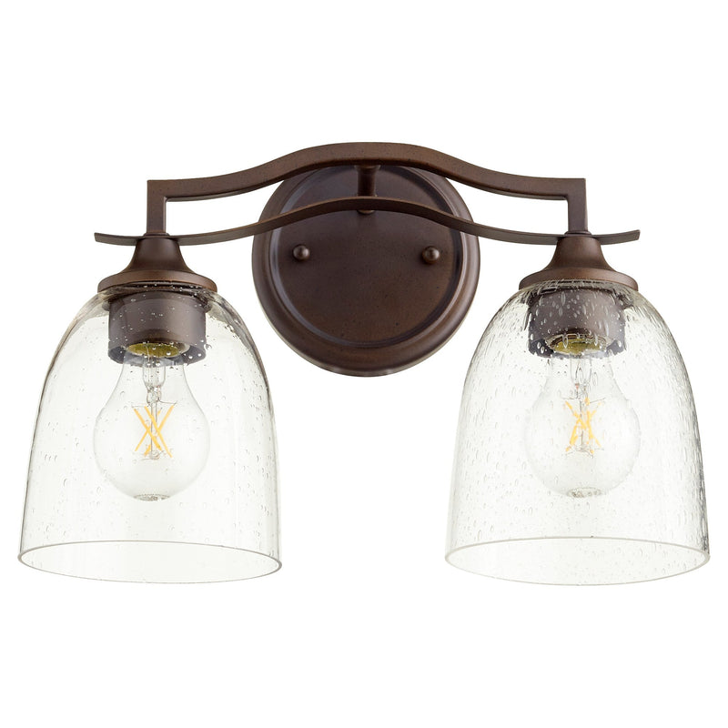 Jardin 2 Light Vanity in Oiled Bronze