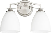 Jardin 2 Light Vanity in Satin Nickel