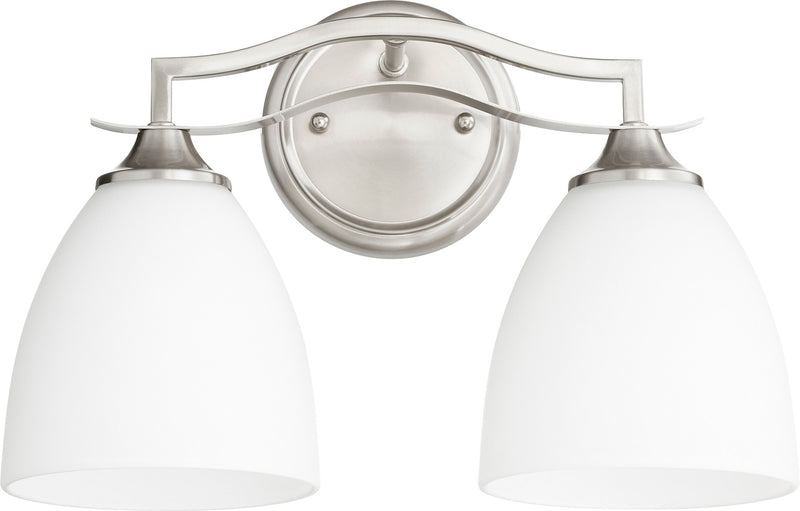 Jardin 2 Light Vanity in Satin Nickel