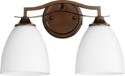 Jardin 2 Light Vanity in Oiled Bronze