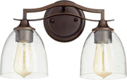 Jardin 2 Light Vanity in Oiled Bronze