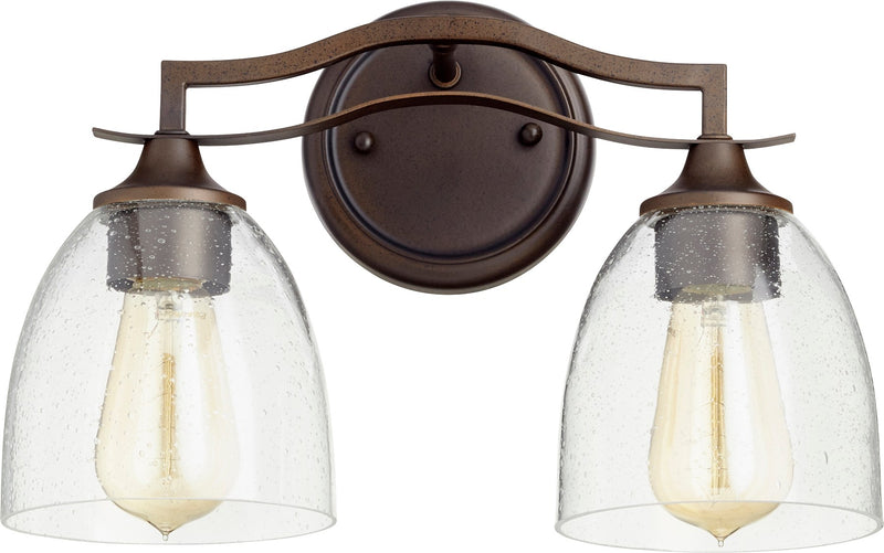 Jardin 2 Light Vanity in Oiled Bronze