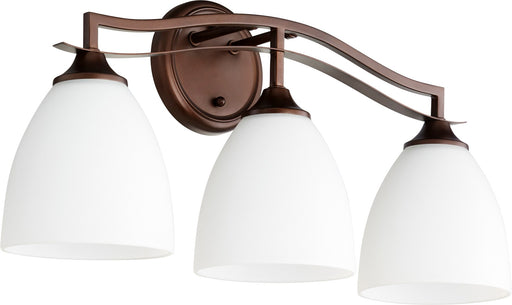 Jardin 3 Light Vanity in Oiled Bronze