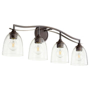Jardin 4 Light Vanity in Oiled Bronze