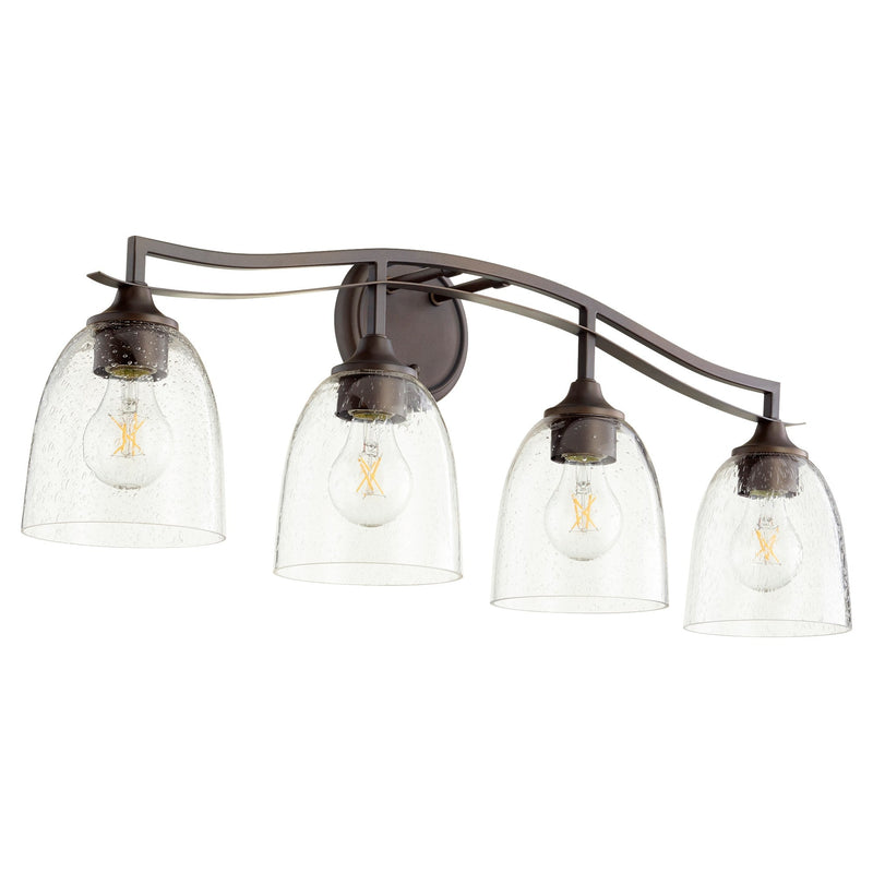 Jardin 4 Light Vanity in Oiled Bronze