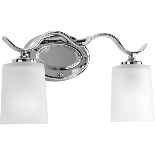 Inspire Two Light Bath Bracket in Polished Chrome