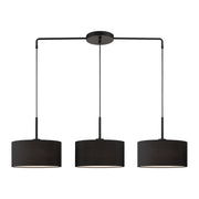 Bainbridge 3-Light Large Linear Chandelier in Black