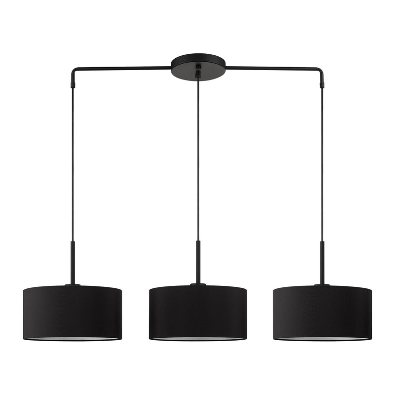 Bainbridge 3-Light Large Linear Chandelier in Black