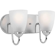 Gather 2-Light Bath Vanity Light in Polished Chrome