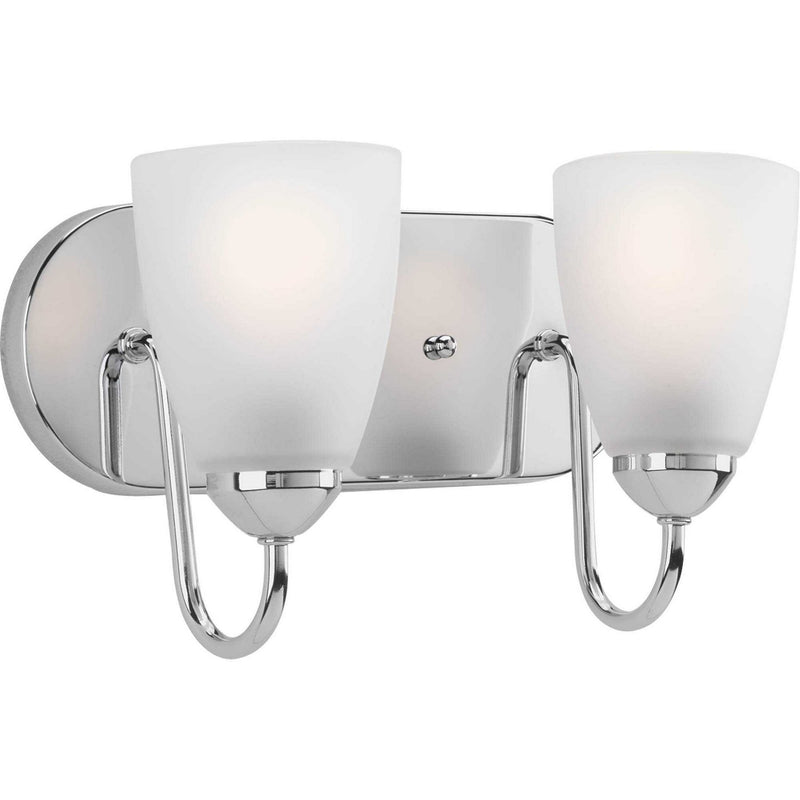 Gather 2-Light Bath Vanity Light in Polished Chrome