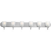 Gather 6-Light Bath Vanity Light in Polished Chrome