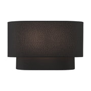Bainbridge 2-Light Half Moon ADA Wall Sconce in Black
