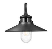 RLM 1 Light 12" Outdoor Wall Light, 11.75" Tall in Sand Black