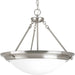 Eclipse Three Light Pendant in Brushed Nickel