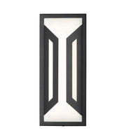 Banff 2 Light 5" Outdoor Wall Light in Sand Black
