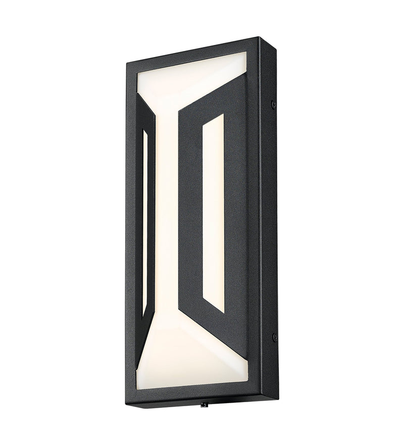 Banff 2 Light 5" Outdoor Wall Light in Sand Black