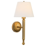 Rhodes 1 Light Wall Sconce in Brushed Brass