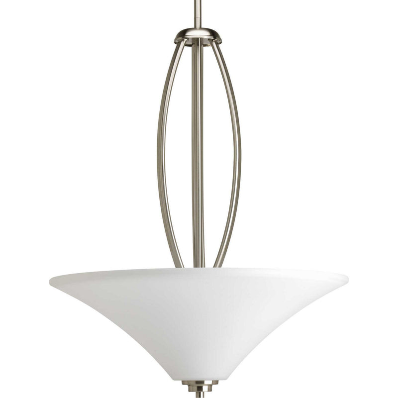 Joy Three Light Pendant in Brushed Nickel