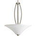 Joy Three Light Pendant in Brushed Nickel