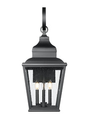Raphael 3 Light 12" Outdoor Wall Light in Sand Black