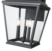 Raphael 3 Light 12" Outdoor Wall Light in Sand Black