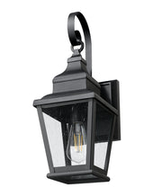 Raphael 1 Light 7" Outdoor Wall Light in Sand Black