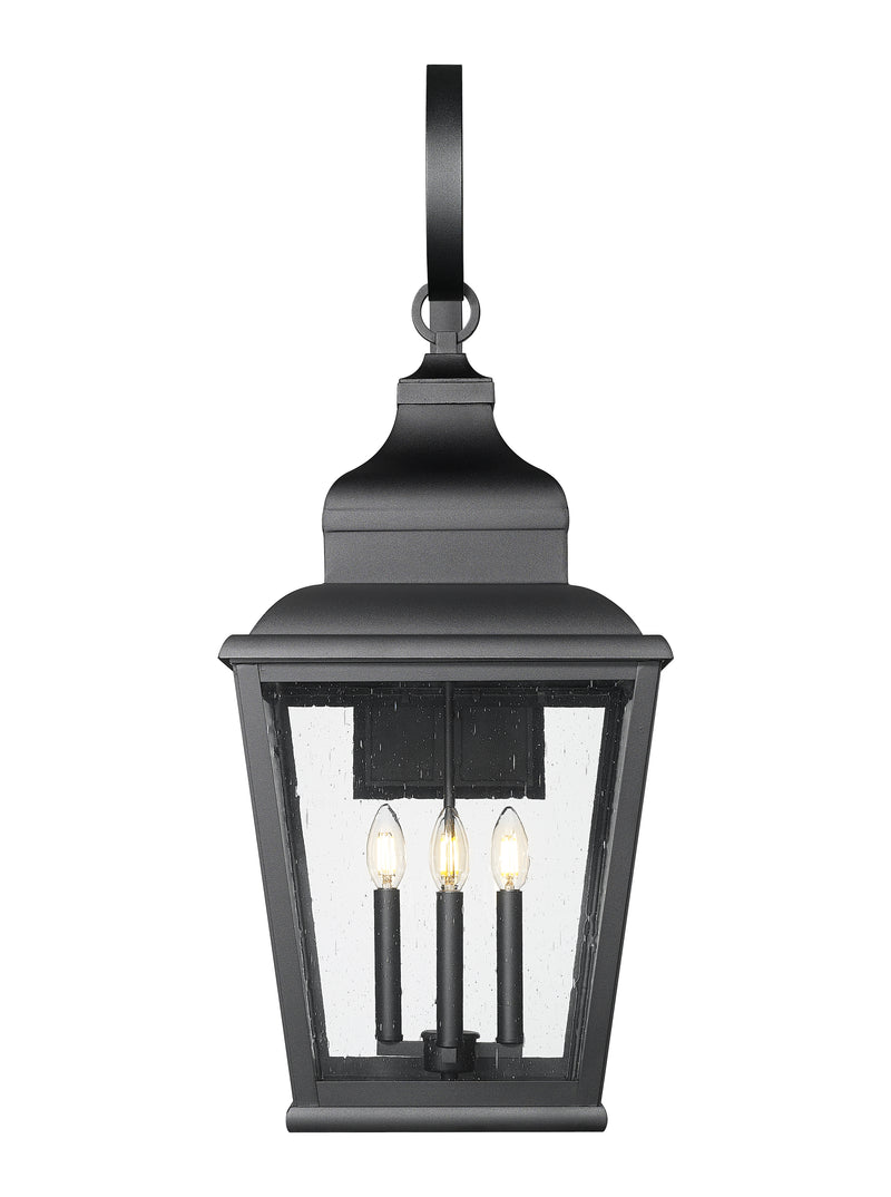 Raphael 4 Light 14" Outdoor Wall Light in Sand Black