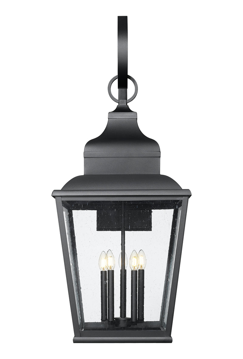 Raphael 5 Light 18" Outdoor Wall Light in Sand Black