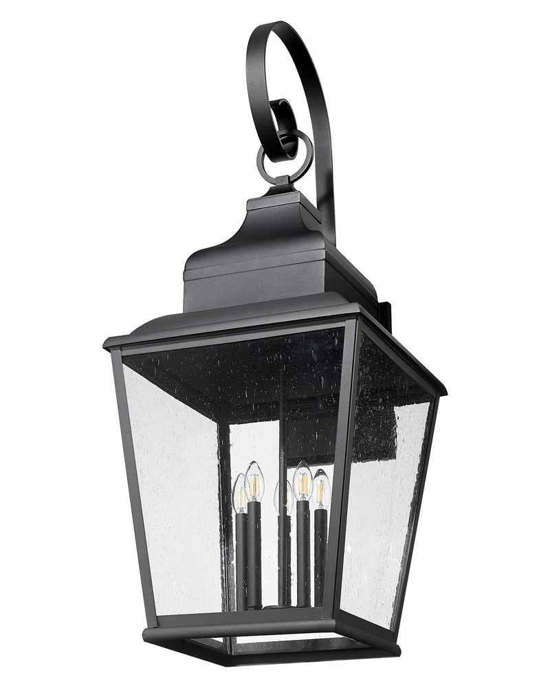 Raphael 5 Light 18" Outdoor Wall Light in Sand Black