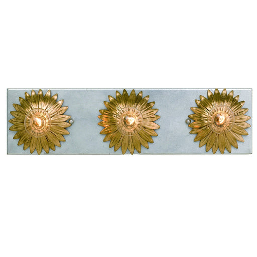 Broche 3 Light 18" Bathroom Vanity in Antique Gold + Antique Silver