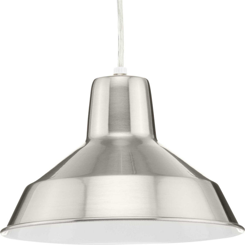 Metal Shade 10" Pendant in Brushed Nickel