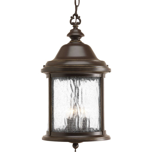 Ashmore Three Light Hanging Lantern in Antique Bronze