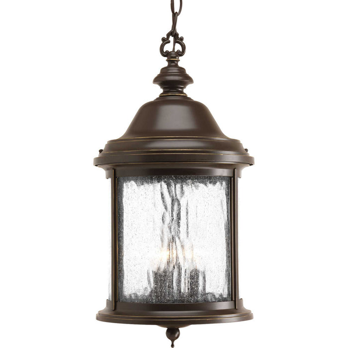 Ashmore Three Light Hanging Lantern in Antique Bronze