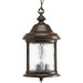 Ashmore Three Light Hanging Lantern in Antique Bronze