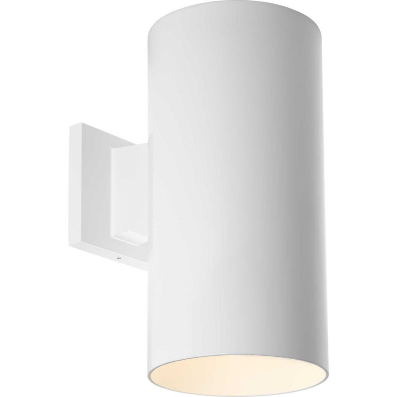 Cylinder 6" Outdoor Wall Sconce in White