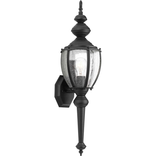 Roman Coach One Light Wall Lantern in Black