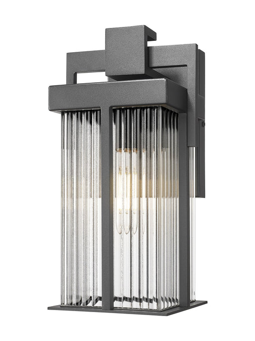 Fortis 6.5" Outdoor Wall Lantern in Sand Black