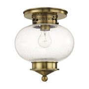 Harbor Flush Mount in Antique Brass