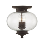 Harbor 3-Light Flush Mount in Bronze