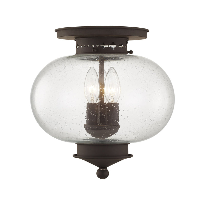 Harbor 3-Light Flush Mount in Bronze