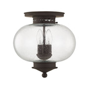 Harbor 3-Light Flush Mount in Bronze