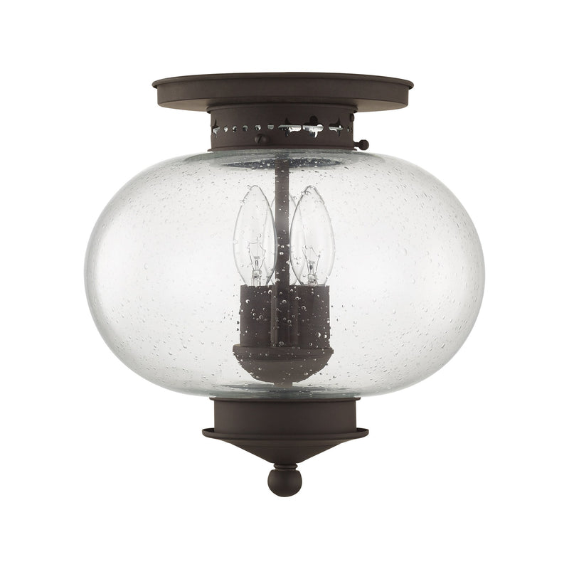 Harbor 3-Light Flush Mount in Bronze