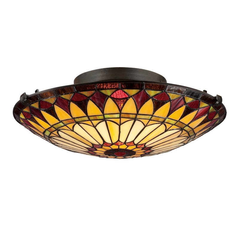 West End 2-Light Flush Mount in Vintage Bronze