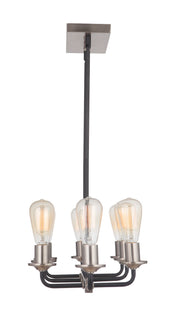 Randolph 8 Light 30" Island in Flat Black/Brushed Polished Nickel