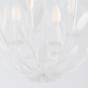 Broche 4 Light 16" Chandelier in Matte White