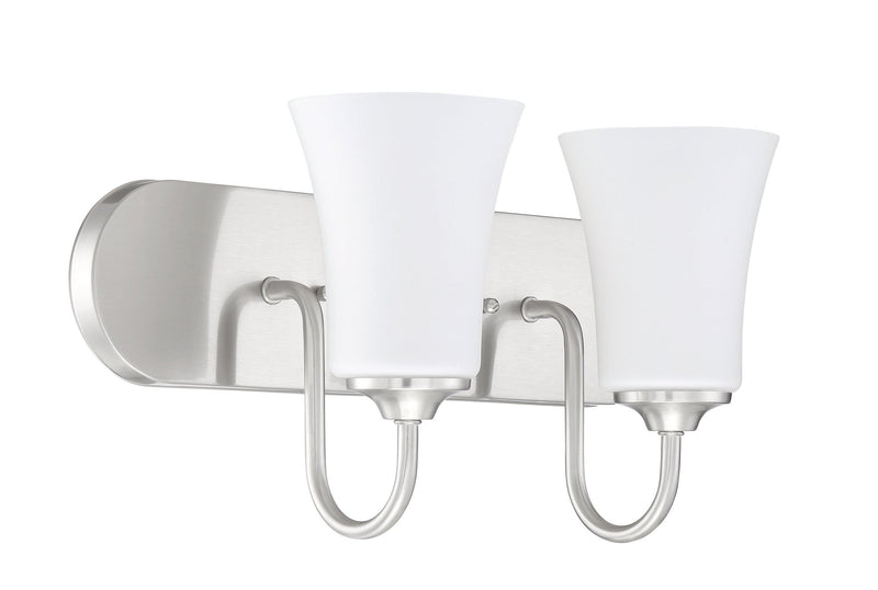 Gwyneth 2 Light 18" Vanity in Brushed Polished Nickel