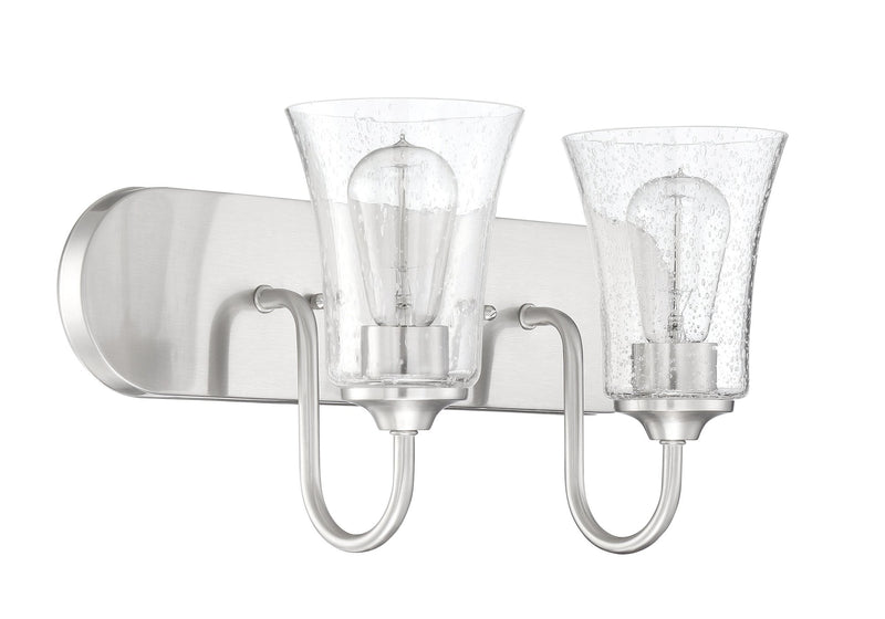 Gwyneth 2 Light 18" Vanity in Brushed Polished Nickel