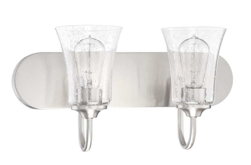 Gwyneth 2 Light 18" Vanity in Brushed Polished Nickel