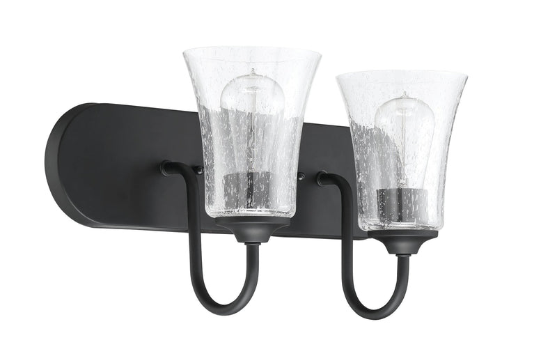 Gwyneth 2 Light 18" Vanity in Flat Black